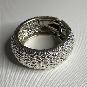 Plastic Silver Bangle